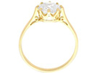 Yellow Gold Diamond Solitaire Ring
