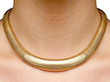 Vintage 18k Gold Collar Necklace wearing 