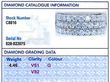 3 Row Diamond Eternity Band grading card