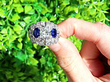 1930s sapphire and diamond cocktail ring outside 