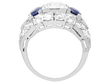 Sapphire and Diamond Dress Ring in Platinum