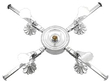 Antique Sterling Silver Dish Cross