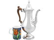 Large Sterling Silver Coffee Pot