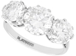 1940s Trilogy Diamond Ring in Platinum for Sale