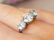 three stone engagement ring 