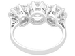 1940s Trilogy Diamond Ring in Platinum for Sale