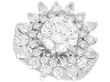 Vintage Large Diamond Cluster Ring for Sale