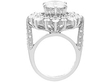 Vintage Large Diamond Cluster Ring for Sale