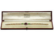 Peridot and Garnet Bracelet in Gold boxed