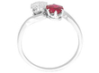 setting of Ruby Twist Engagement Ring