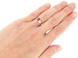 Platinum Ruby Twist Engagement Ring wearing