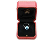Cartier Aquamarine Ring in White Gold boxed