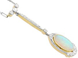 Opal Drop Pendant with Diamonds