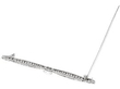 Horizontal Platinum Diamond Brooch Pin open