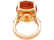 Oval Citrine Engagement Ring 