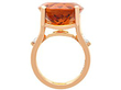Oval Citrine Engagement Ring 