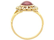 Vintage Gold Garnet Ring 