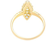Marquise Cluster Ring in Yellow Gold for Sale