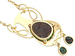Turquoise Art Nouveau Pendant in Gold
