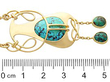 Turquoise Art Nouveau Pendant in Gold