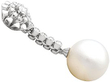Vintage Pearl and Diamond Earrings