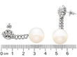South Sea Pearl Earrings with Diamonds size