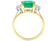 Emerald Cut Emerald Engagement Ring