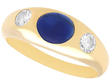 Sapphire and Diamond Gypsy Ring for Sale