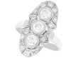Art Deco Diamond Ring in White Gold