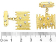 size of Vintage 18ct Gold Cufflinks with Diamonds