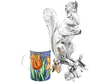 Rare Squirrel Sterling Silver Sugar Box UK