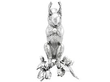 Rare Squirrel Sterling Silver Sugar Box UK