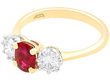 Ruby and Diamond Trilogy Ring