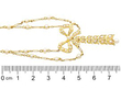 Bow Pearl Necklace in Yellow Gold size