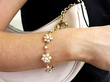 Antique Pearl and Gold Necklace and Bracelet Set