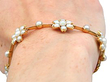 Antique Pearl and Gold Necklace and Bracelet Set