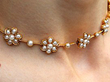 Antique Pearl and Gold Necklace and Bracelet Set