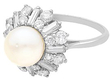 Vintage Cluster Ring with Pearl