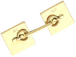 Antique Gold Enamel Cufflinks underside