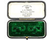 Antique Gold Enamel Cufflinks box