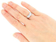 Diamond Butterfly Ring in Platinum wearing