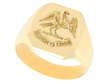 9k Yellow Gold Signet Ring