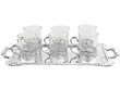 Victorian Silver Drinking Glasses and Tray