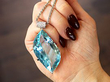 Large Fancy Cut Aquamarine Pendant