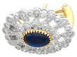 Sapphire and Diamond Earrings in Platinum reverse