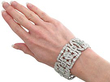 Wearing Art Deco Platinum Diamond Bracelet