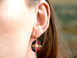 Garnet Earrings In Ear
