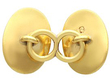 Victorian Gold Cufflinks with Diamonds reverse