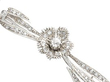 Floral Diamond Necklace in White Gold detail