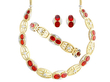 Fire Opal Jewellery Set in Gold for Sale